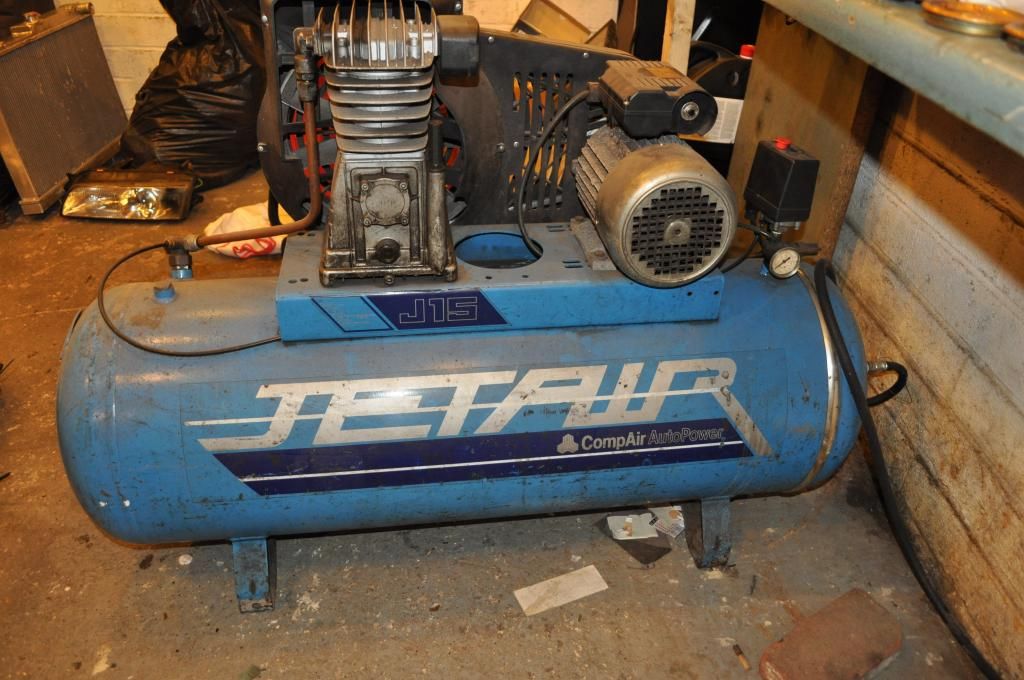 compressor, sand blaster, retractable reel, tools Driftworks Forum